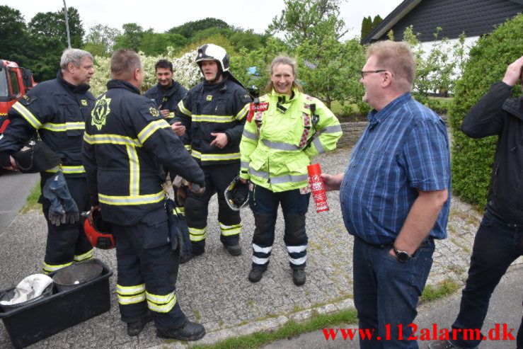 Brand i Villa. Umanakvej i Vejle. 02/06-2022. KL. 16:02.