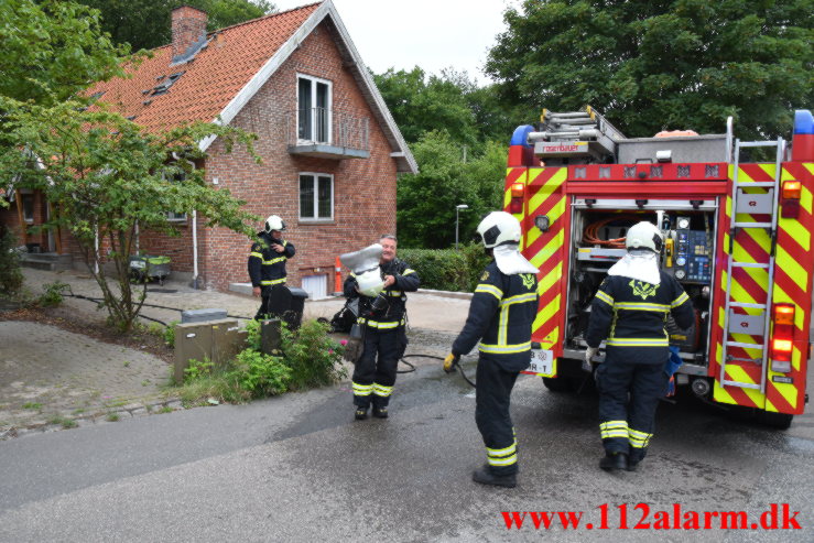 Ild i Villa. Bøgomvej i Vejle. 08/07-2022. KL. 21:20.