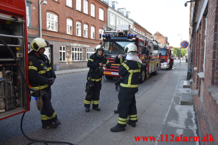 Ild i Tørretumbler. Vedelsgade 42 i Vejle. 10/07-2022. KL. 18:28.