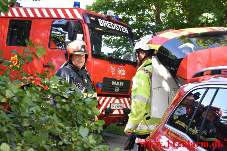 Voldsom brand. Egelandvej Egtved. 11/07-2022. KL. 14:33.