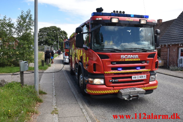 Mindre brand i Køkken. Nørre Bygade i Grejs. 06/08-2022. KL. 13:06.