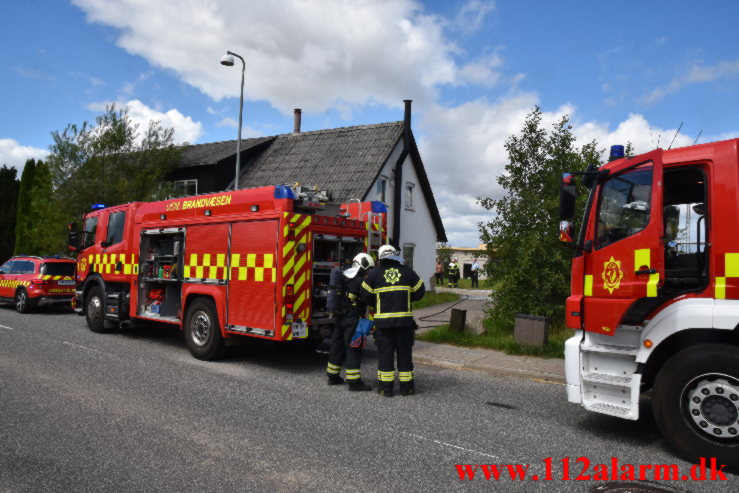 Mindre brand i Køkken. Nørre Bygade i Grejs. 06/08-2022. KL. 13:06.