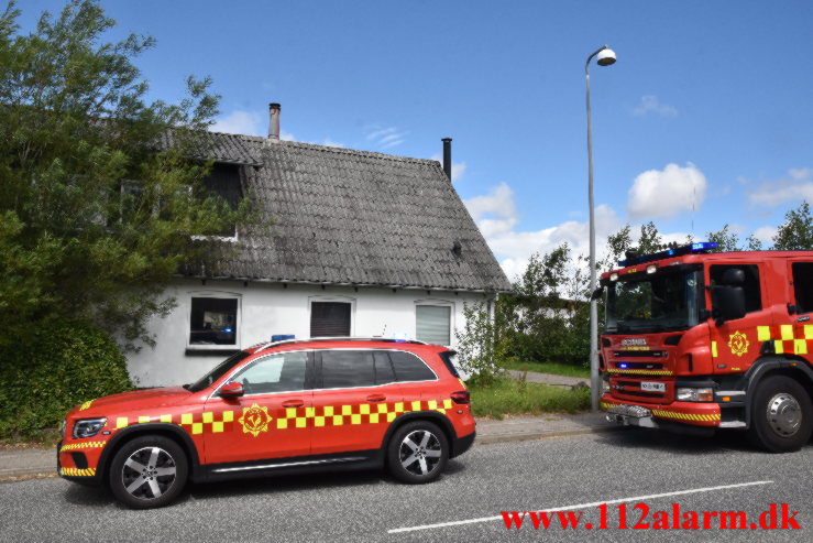 Mindre brand i Køkken. Nørre Bygade i Grejs. 06/08-2022. KL. 13:06.