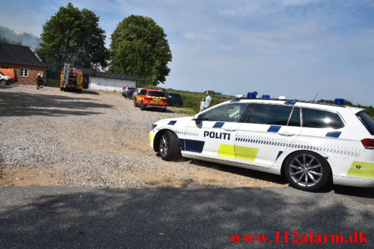 Brand i Villa. Højløkkevej ved Vejle. 14/08-2022. KL. 12:22.