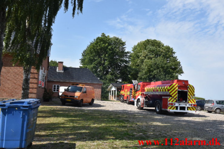 Brand i Villa. Højløkkevej ved Vejle. 14/08-2022. KL. 12:22.
