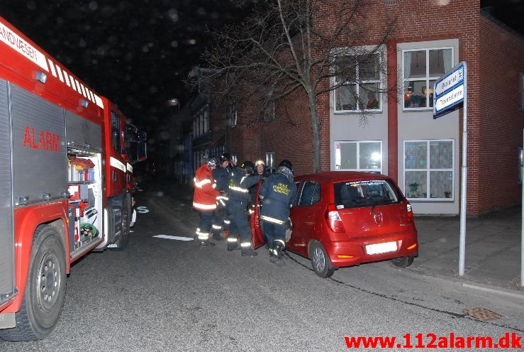 Trafikuheld. Horsensvej Nørrebrogade i Vejle.04/05-2013. Kl. 23:48.