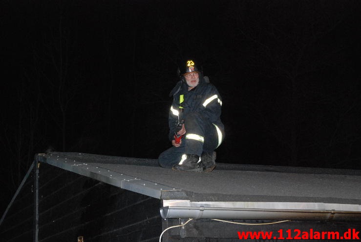 Brand i Sommerhus. Lerbæk Møllevej ved Vejle. 07/05-2013. Kl. 23:21.