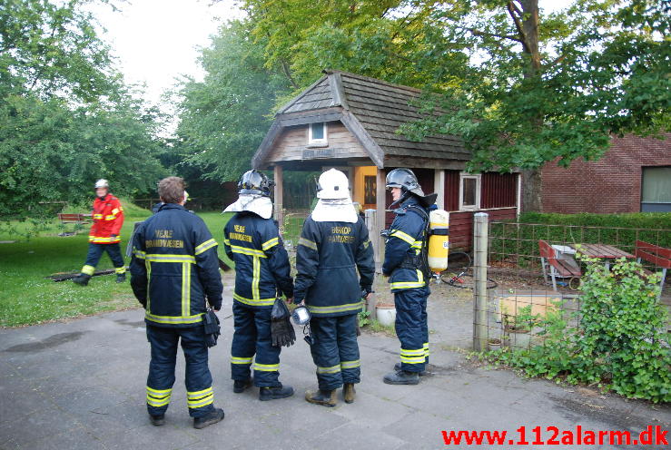 Brand i institution . Tiufkærvej 3 B. Smidstrup skole. 10/07-2013. Kl. 21:25.