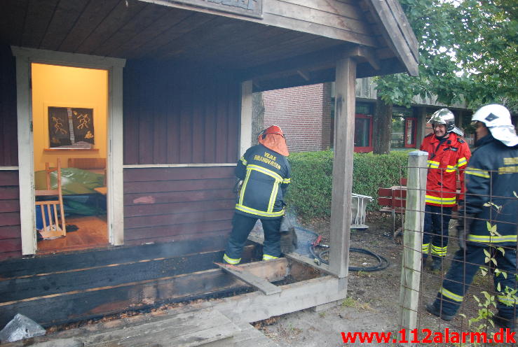 Brand i institution . Tiufkærvej 3 B. Smidstrup skole. 10/07-2013. Kl. 21:25.