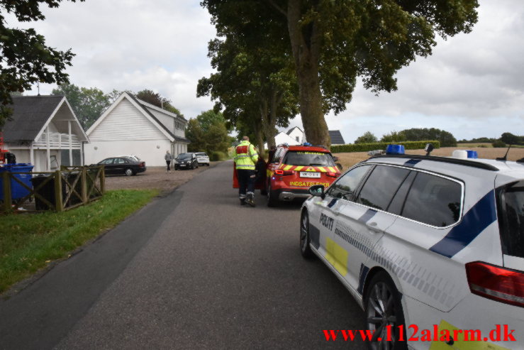 Gårdbrand. Vorkvej ved Ødsted. 13/09-2022. KL. 16:04.