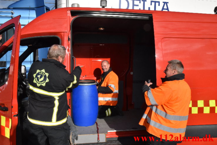 Større Benzin udslip. Dieselvej i Vejle. 15/09-2022. KL. 08:42.