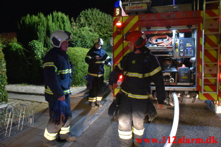 Brand i Villa. Vindingvej i Vinding. 15/09-2022. KL. 21:01.