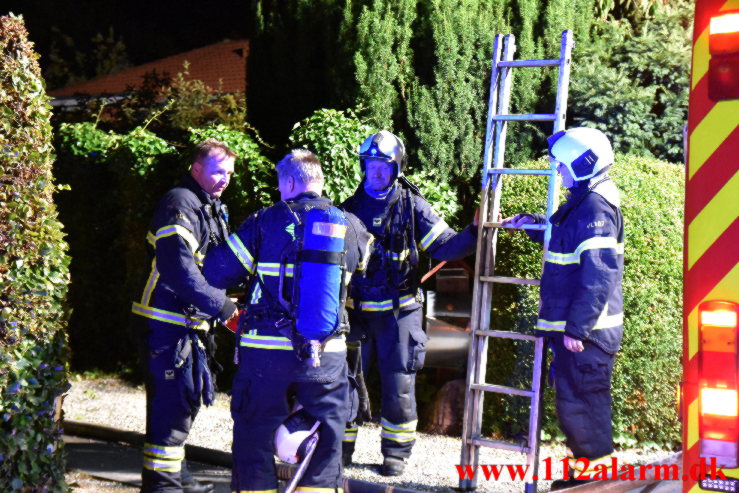 Brand i Villa. Vindingvej i Vinding. 15/09-2022. KL. 21:01.