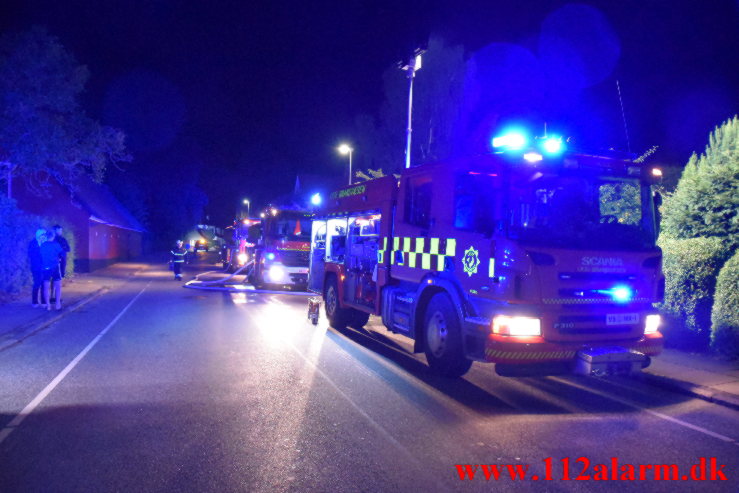 Brand i Villa. Vindingvej i Vinding. 15/09-2022. KL. 21:01.