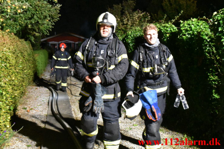 Brand i Villa. Vindingvej i Vinding. 15/09-2022. KL. 21:01.