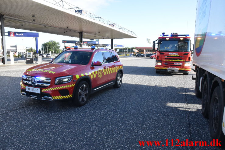 Større Benzin udslip. Dieselvej i Vejle. 15/09-2022. KL. 08:42.