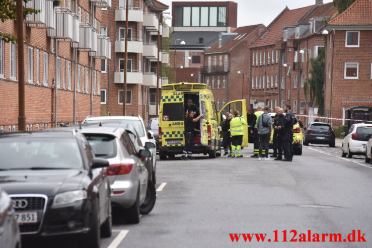 Dræbt med flere knivstik. Svendsgade i Vejle. 05/10-2022. KL. 11:00.