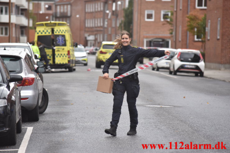 Dræbt med flere knivstik. Svendsgade i Vejle. 05/10-2022. KL. 11:00.