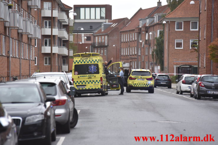 Dræbt med flere knivstik. Svendsgade i Vejle. 05/10-2022. KL. 11:00.