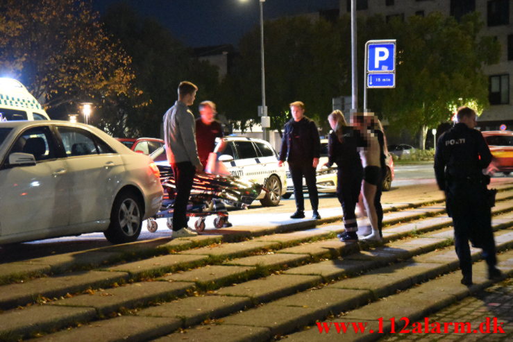 Mand i Havnen. Vejle Havn. 09/10-2022. KL. 02:07.