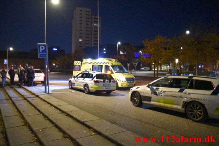 Mand i Havnen. Vejle Havn. 09/10-2022. KL. 02:07.