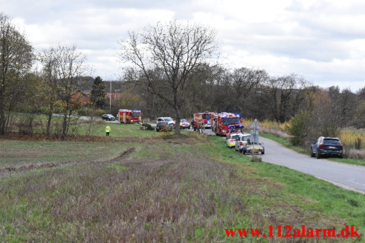 Gårdbrand. Kalhavevej i Rask Mølle. 17/11-2022. Kl. 11:14.