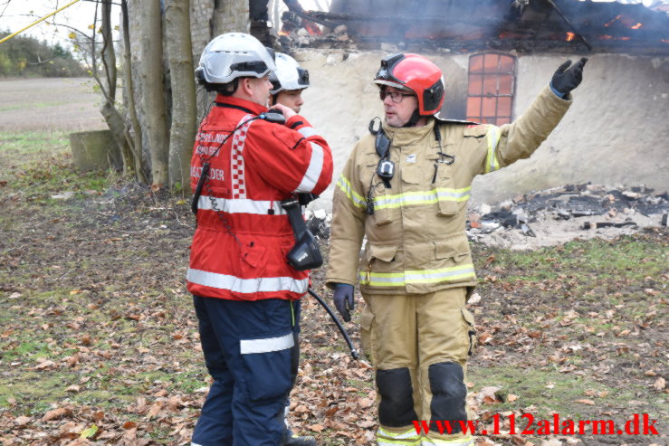 Gårdbrand. Kalhavevej i Rask Mølle. 17/11-2022. Kl. 11:14.