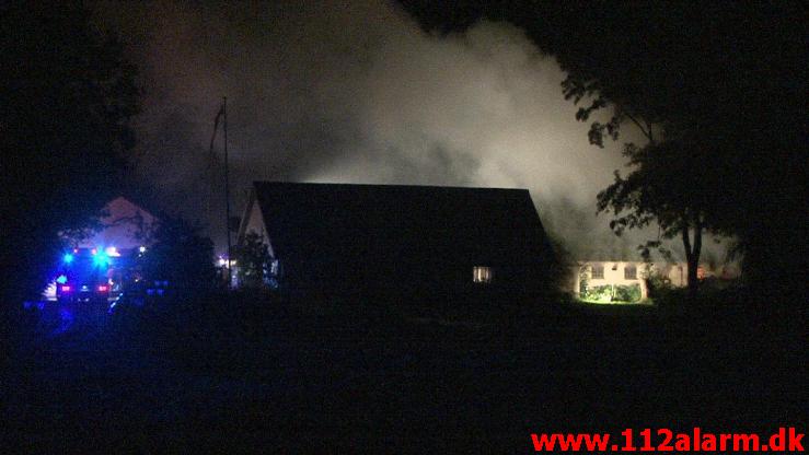 Gårdbrand. Hygumvej i Hygum. 23/09-2011. Kl. 21:30.