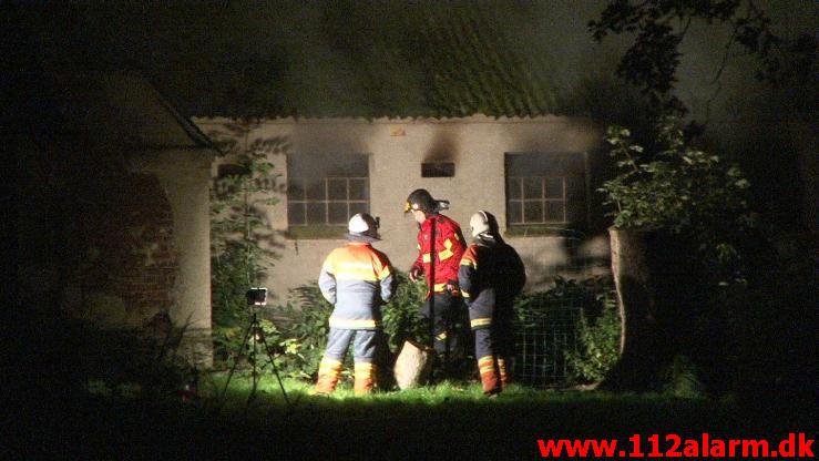 Gårdbrand. Hygumvej i Hygum. 23/09-2011. Kl. 21:30.