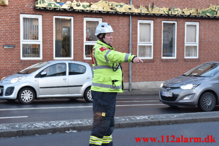 Ild i Etageejendom. Vestergade 47 i Vejle. 15/12-2022. KL. 15:02.