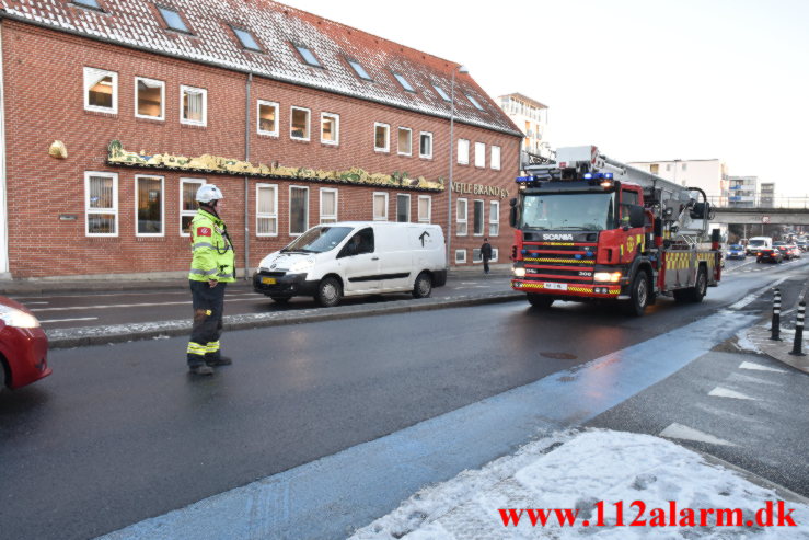 Ild i Etageejendom. Vestergade 47 i Vejle. 15/12-2022. KL. 15:02.