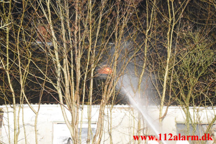 Brand i Villa. Grønlandsvej 261 i Vejle. 14/01-2023. KL. 02:48.