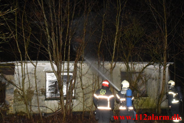 Brand i Villa. Grønlandsvej 261 i Vejle. 14/01-2023. KL. 02:48.