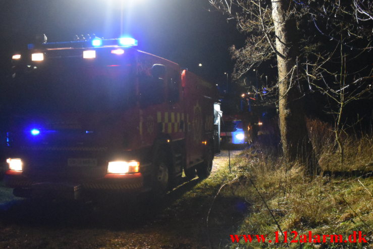 Brand i Villa. Grønlandsvej 261 i Vejle. 14/01-2023. KL. 02:48.