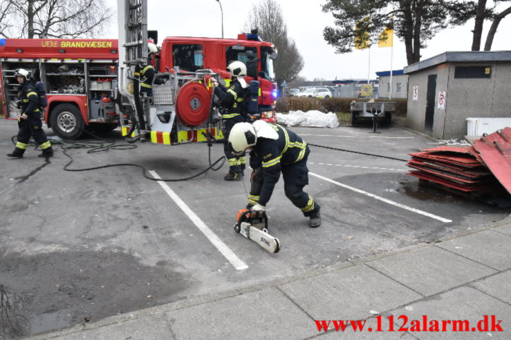 Ild i Galaksen. Finlandsvej 21 i Vejle. 25/01-2023. KL. 11:14.