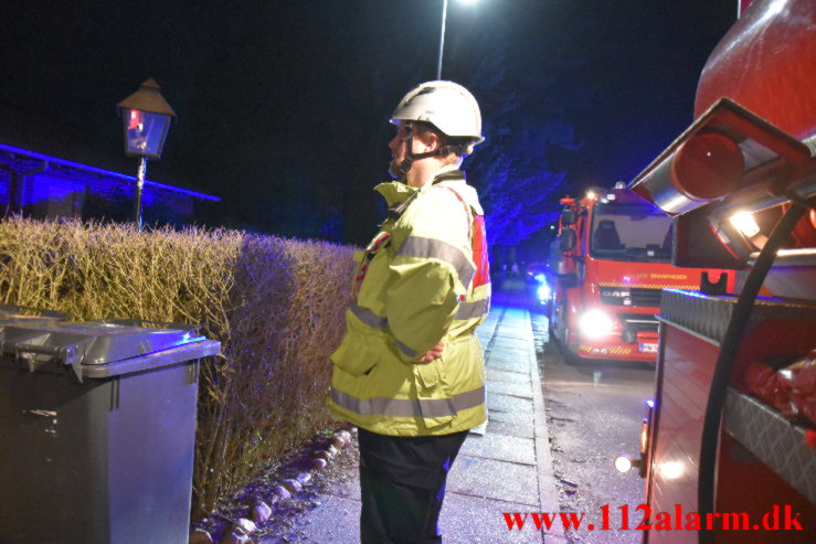 Brand i villa. Engvej i Gadbjerg. 03/03-2023. KL. 21:34.