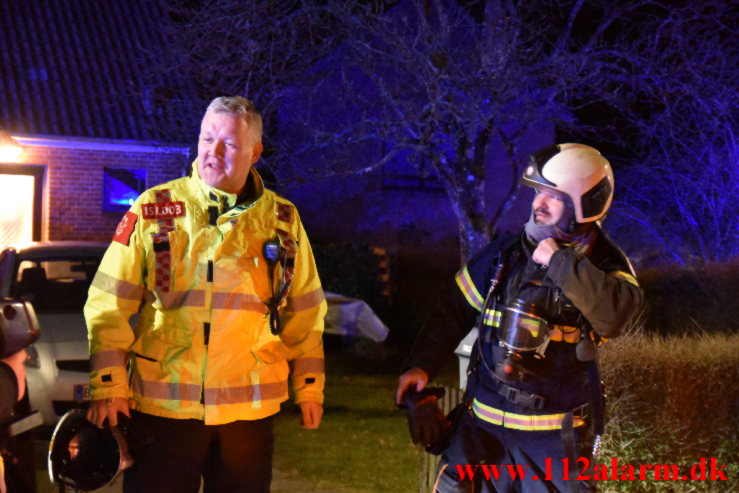 Brand i Villa. Grejsdalsvej i Vejle. 10/03-2023. KL. 18:33.