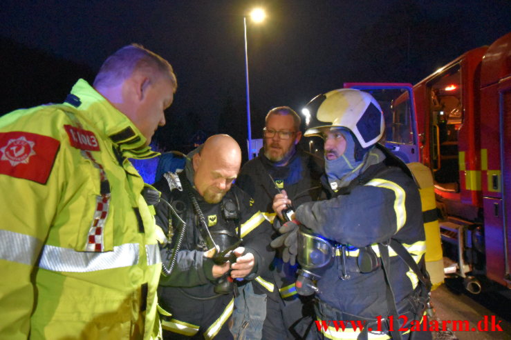 Brand i Villa. Grejsdalsvej i Vejle. 10/03-2023. KL. 18:33.