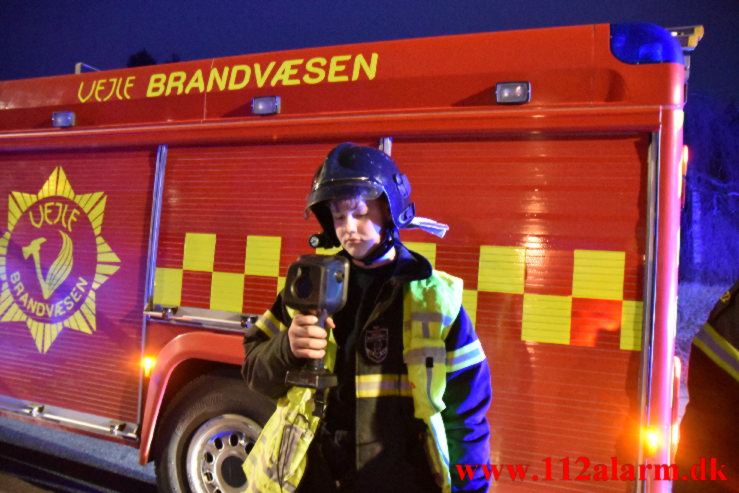 Brand i Villa. Grejsdalsvej i Vejle. 10/03-2023. KL. 18:33.
