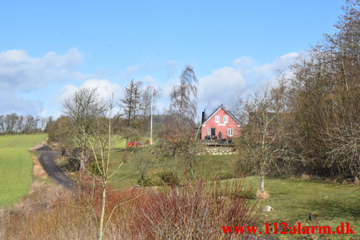 Gård Brand. Gl. Højenvej ved Højen. 14/03-2023. KL. 11:40.