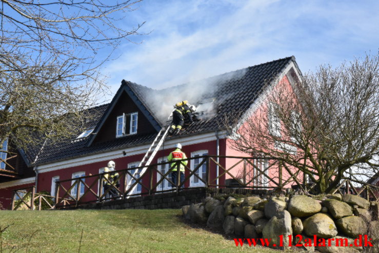 Gård Brand. Gl. Højenvej ved Højen. 14/03-2023. KL. 11:40.