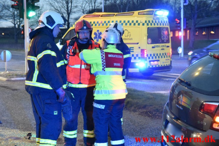 Over så lastbilen. Viborgvej i Vejle. 28/03-2023. KL. 20:03.