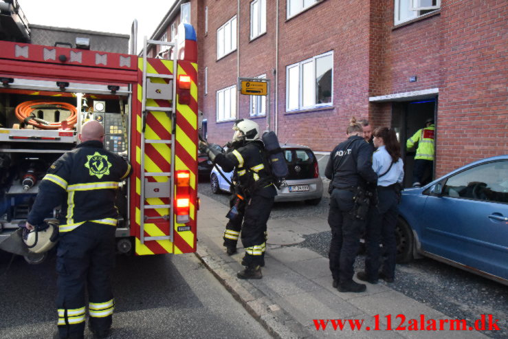 En gryde brændt på. Vardevej 144 i Vejle. 17/04-2023. KL. 20:33.