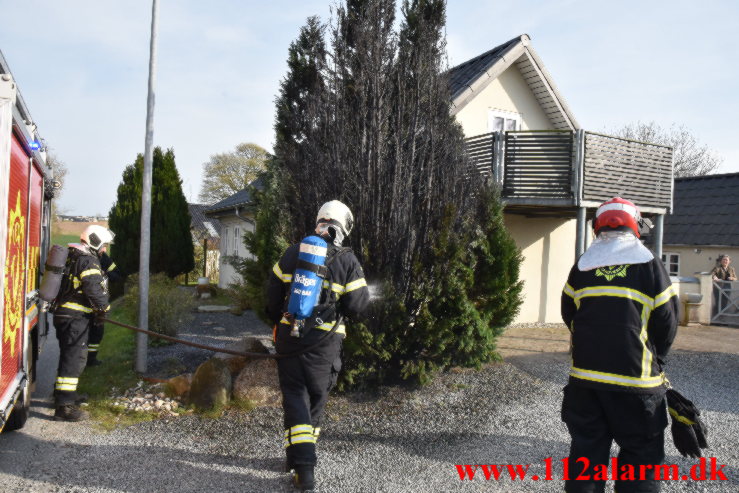 Endnu en gasbrænder. Høgsholtvej i Vejle. 22/04-2023. Kl. 17:37.