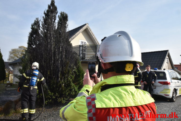 Endnu en gasbrænder. Høgsholtvej i Vejle. 22/04-2023. Kl. 17:37.