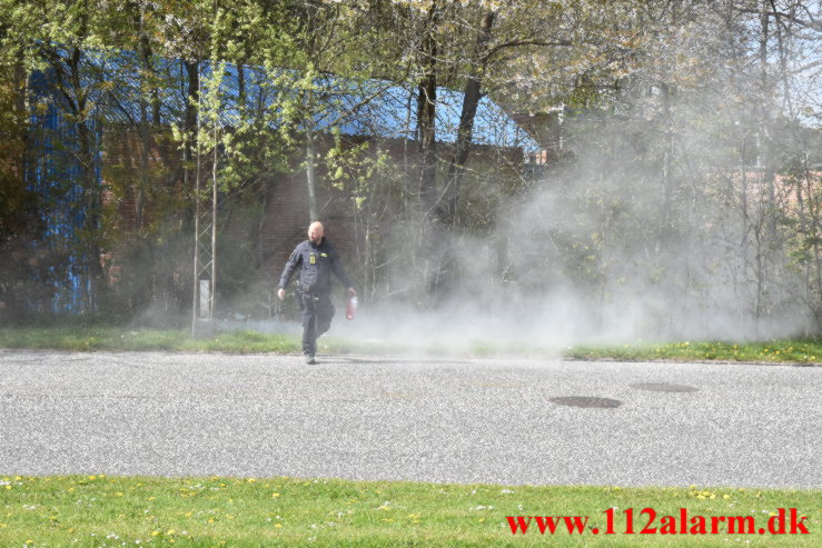 ild i køkken. Egely Alle 2 Vejle. 03/05-2023. KL. 15:44.