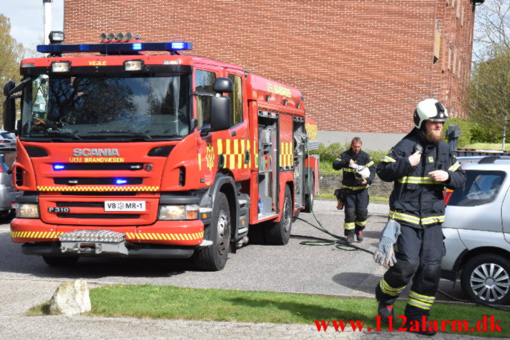 ild i køkken. Egely Alle 2 Vejle. 03/05-2023. KL. 15:44.