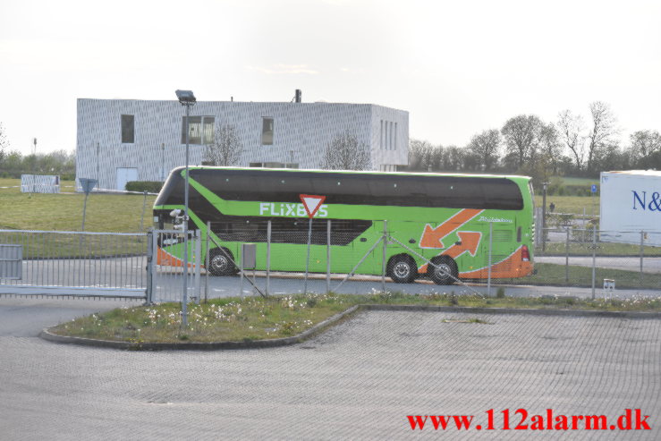 Aggressiv mand i Flixbus. Transportcenter ved Vejle. 11/05-2023. KL. 20:00.