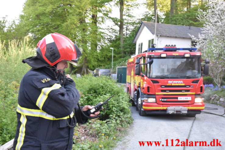 Brand i Varevogn. Skovvejen i Vejle. 13/05-2023. KL. 18:25.