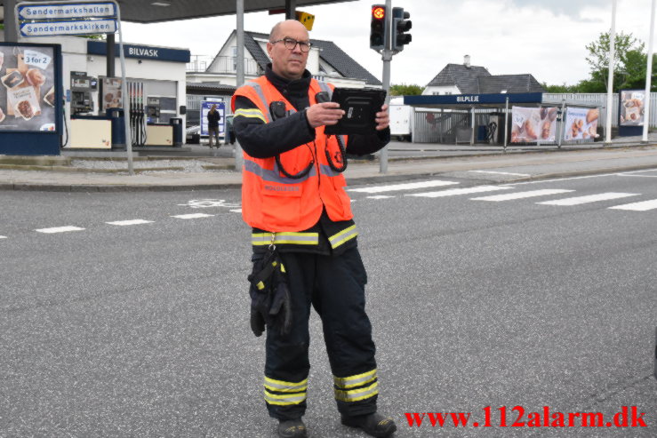 Kaldt til forurening. Koldingvej i Vejle. 18/05-2023. KL. 17:26.